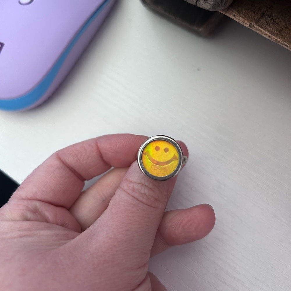 Yellow Smiley Face Ring